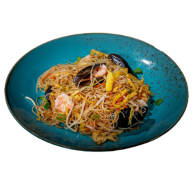 Spaghetti di soia ai frutti di mare _pixian_ai